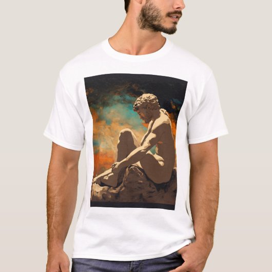 "Divine Touch: Michelangelo's creatie van Adam T-shirt (Voorkant)