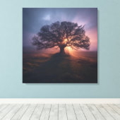 Divine Tree Wall Art Spiritual Sacred Tree of Life Canvas Afdruk (Insitu (Houten vloer))