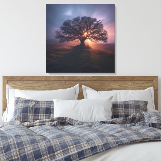 Divine Tree Wall Art Spiritual Sacred Tree of Life Canvas Afdruk (Insitu (Slaapkamer))