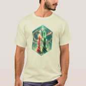 Divine Union Crystal Magic Roos Quartz Fluoriet T-shirt (Voorkant)