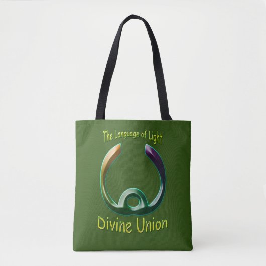 Divine Union Heart Chakra Symbol Tote Bag (Voorkant)