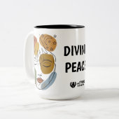 DIVINE VREDE TWEEKLEURIGE KOFFIEMOK (Voorkant links)