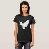 Divine Vrouw Peace Dove T-shirt (Voorkant volledig)