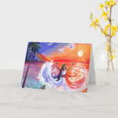 Divine Vrouwelijke Godin Kaart (Gele Bloem)