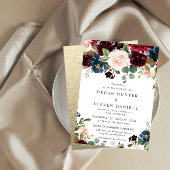 Divine Wedding; Spring- of Herfst Floral Elegant Kaart