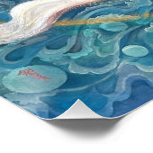 Divine White Tiger of the Moonlit Ring Perfect Poster (Hoek)