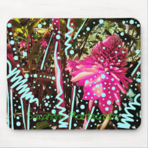 Divine Wonder Flowers Aquarium Mousepad