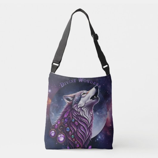 Divine Wonders Wolf Crossbody Tas (Voorkant)