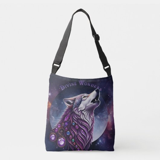 Divine Wonders Wolf Crossbody Tas (Voorkant)