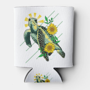 Divine Zee Turtle Sunflower Blikjeskoeler