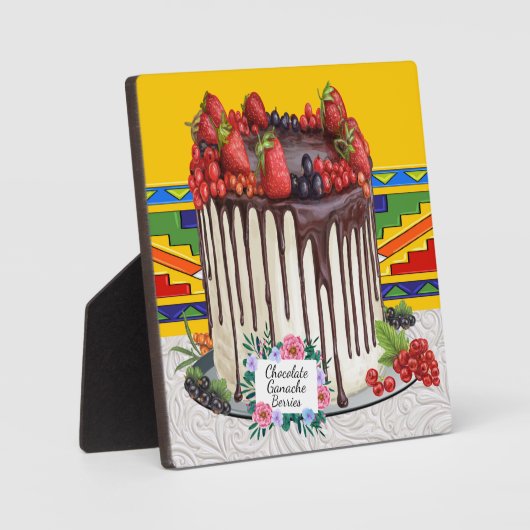 Divinely Decadent Cake Plaque Fotoplaat (Voorkant)