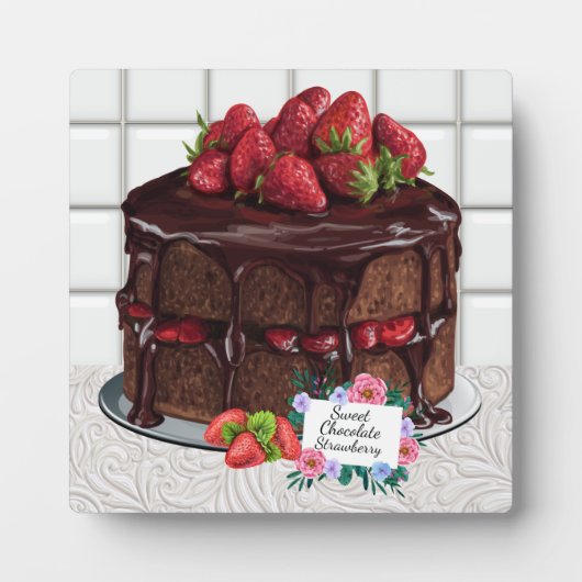 Divinely Decadent Cake Plaque Fotoplaat (Voorkant)