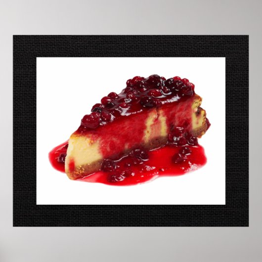 Divinely Decadent Cheesecake Art Poster (Voorkant)