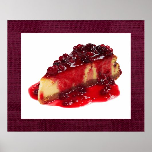 Divinely Decadent Cheesecake Art Poster (Voorkant)