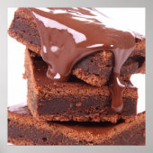 Divinely Decadent Chocolate Brownie Poster - SRF (Voorkant)