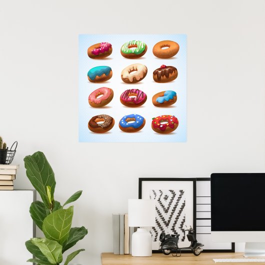 Divinely Decadent Doughnuts Poster - SRF (Thuiskantoor)
