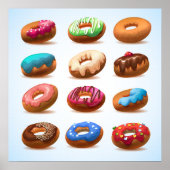 Divinely Decadent Doughnuts Poster - SRF (Voorkant)