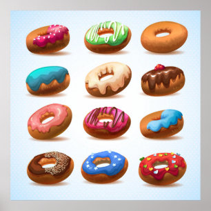 Divinely Decadent Doughnuts Poster - SRF