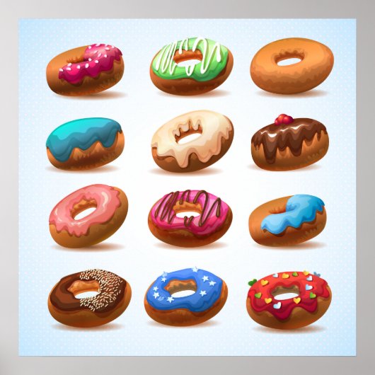 Divinely Decadent Doughnuts Poster - SRF (Voorkant)