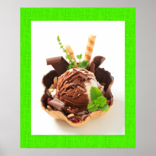 Divinely Decadent Ice Cream Poster