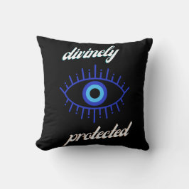 Divinely Protected Round Pillow Kussen