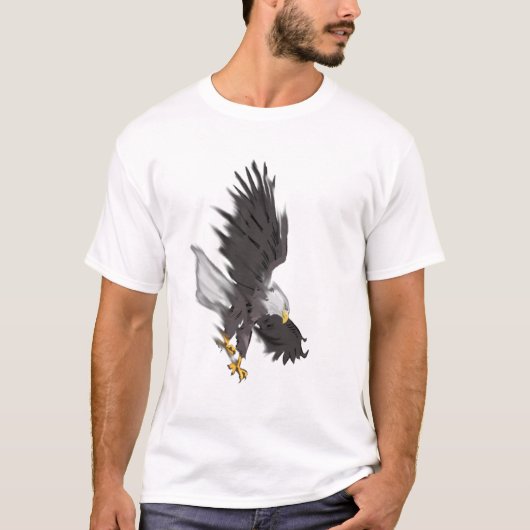 Diving Bald Eagle T-shirt (Voorkant)