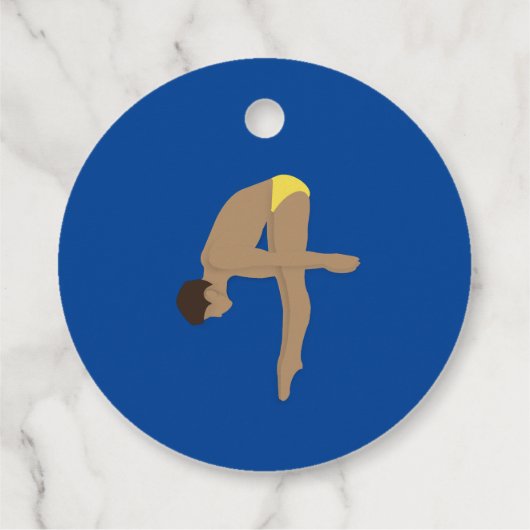 Diving Bedankjes Labels (Achterkant)