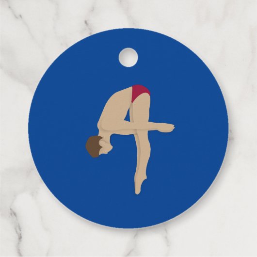 Diving Bedankjes Labels (Achterkant)