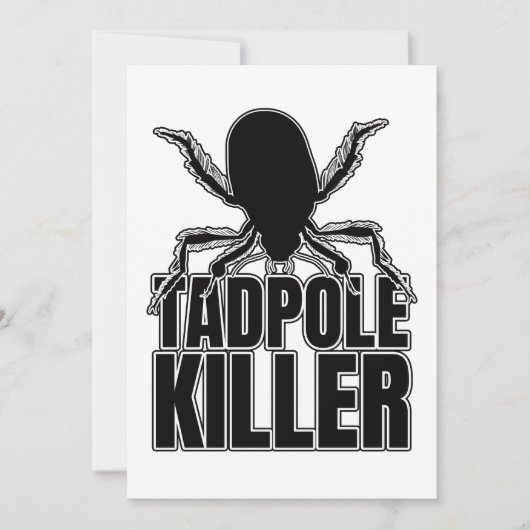 Diving Beetle Beetles Tadpole Killer - Entomologie Kaart (Voorkant)