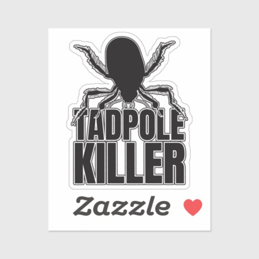 Diving Beetle Beetles Tadpole Killer - Entomologie Sticker (Vel)