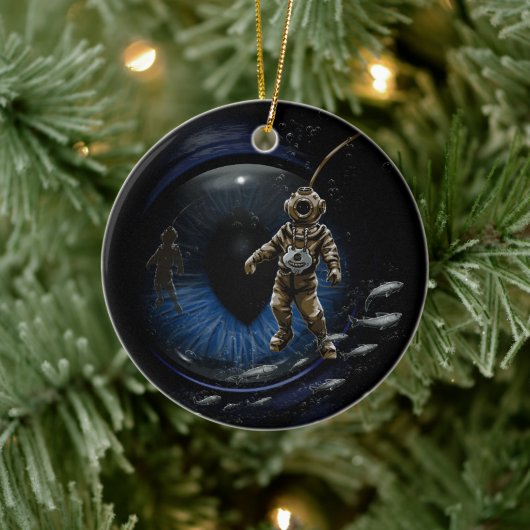 Diving Buddy Keramisch Ornament (Boom)