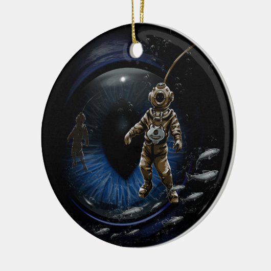 Diving Buddy Keramisch Ornament (Links)