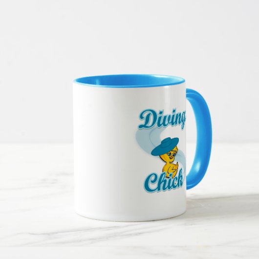 Diving Chick #3 Mok (Voorkant rechts)