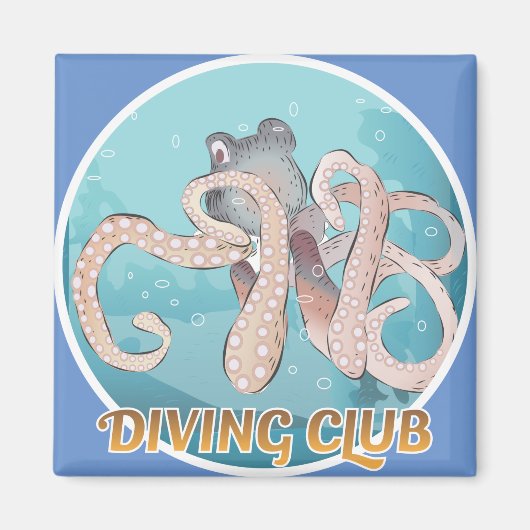 Diving Club Sign Magnet (Voorkant)