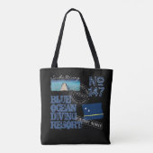 Diving Curaçao Caribbean Tote Bag (Achterkant)