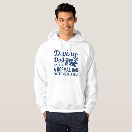 Diving Dad Hoodie (Voorkant volledig)