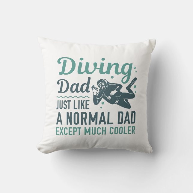 Diving Dad Kussen (Voorkant)