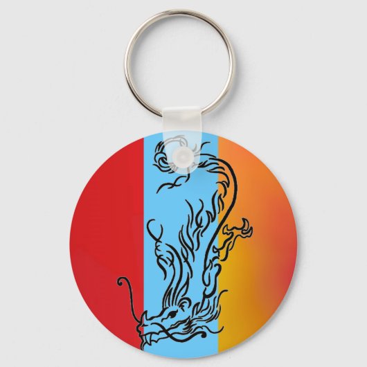 Diving Dragon Sleutelhanger (Voorkant)
