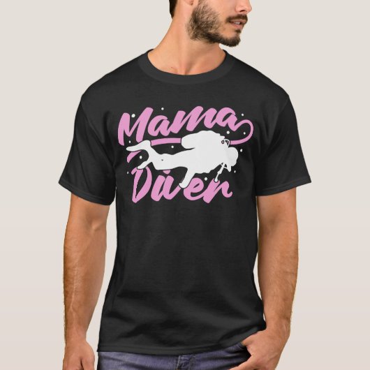 Diving equipment Scuba Mama Diver Diver T-shirt (Voorkant)