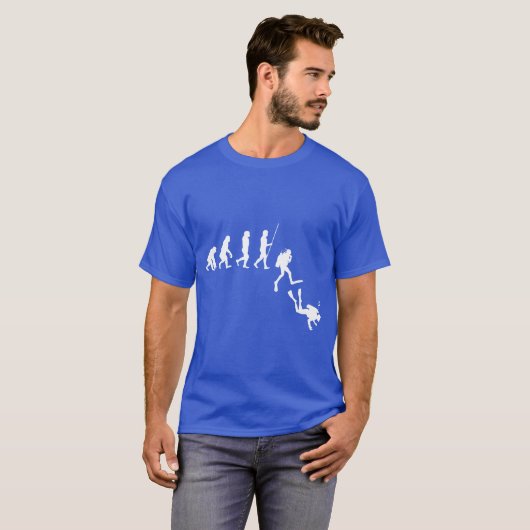 Diving Evolution Evolution vintage T-shirt (Voorkant volledig)