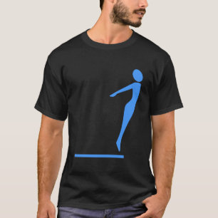 Diving Figuur - Babyblauw T-shirt