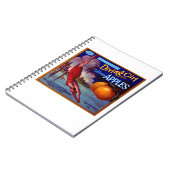 Diving Girl Apples Notitieboek (Linkerzijde)