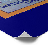 Diving Girl Apples Poster (Hoek)