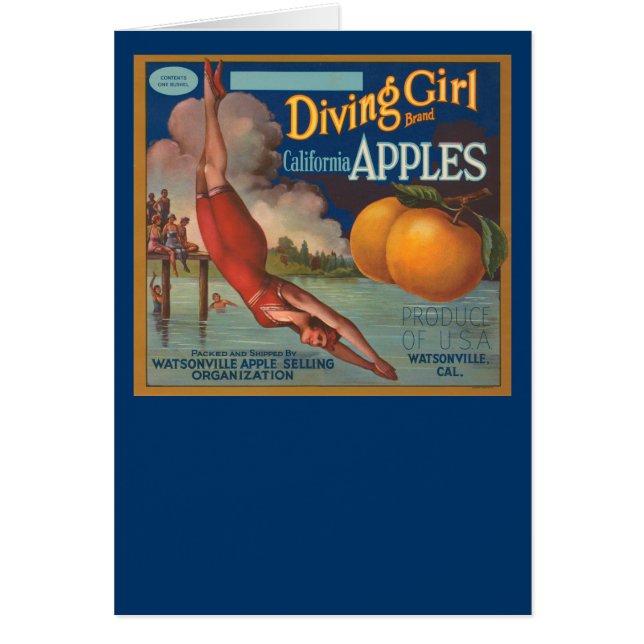 Diving Girl California Apples (Voorkant)
