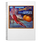 Diving Girl California Apples Notitieboek (Voorkant)