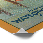 Diving Girl California Apples Poster (Hoek)