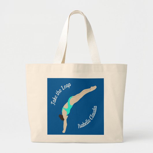 Diving Grote Tote Bag (Voorkant)