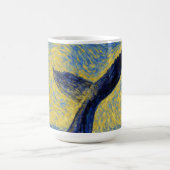 Diving Humpback van Gogh style mugs Koffiemok (Center)