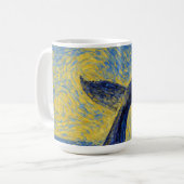 Diving Humpback van Gogh style mugs Koffiemok (Voorkant links)
