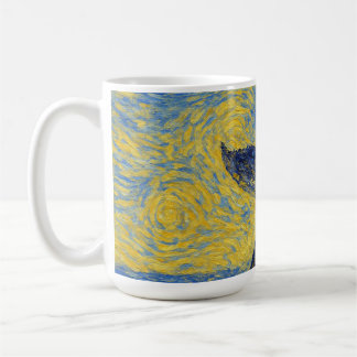 Diving Humpback van Gogh style mugs Koffiemok